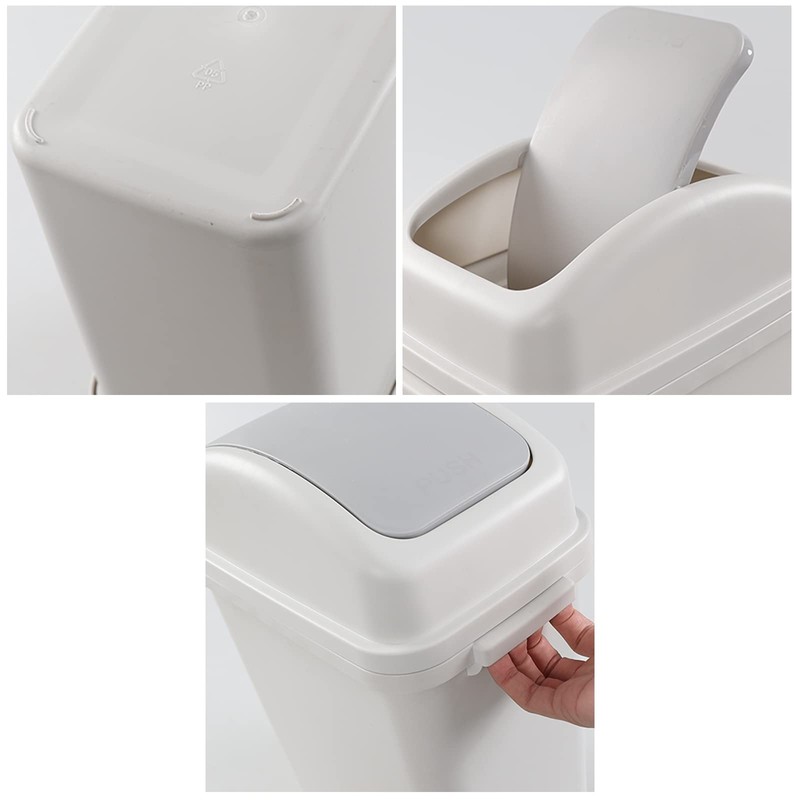 Eagrye cubeta de basura de plástico de 1.8 galone, cubeta