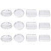 PATIKIL Round and Square Spike Carpet Protector, 12 Pcs Plastic