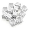 Jiozermi 12 Pcs 3/4" Square Plastic Plug, White Square Plastic