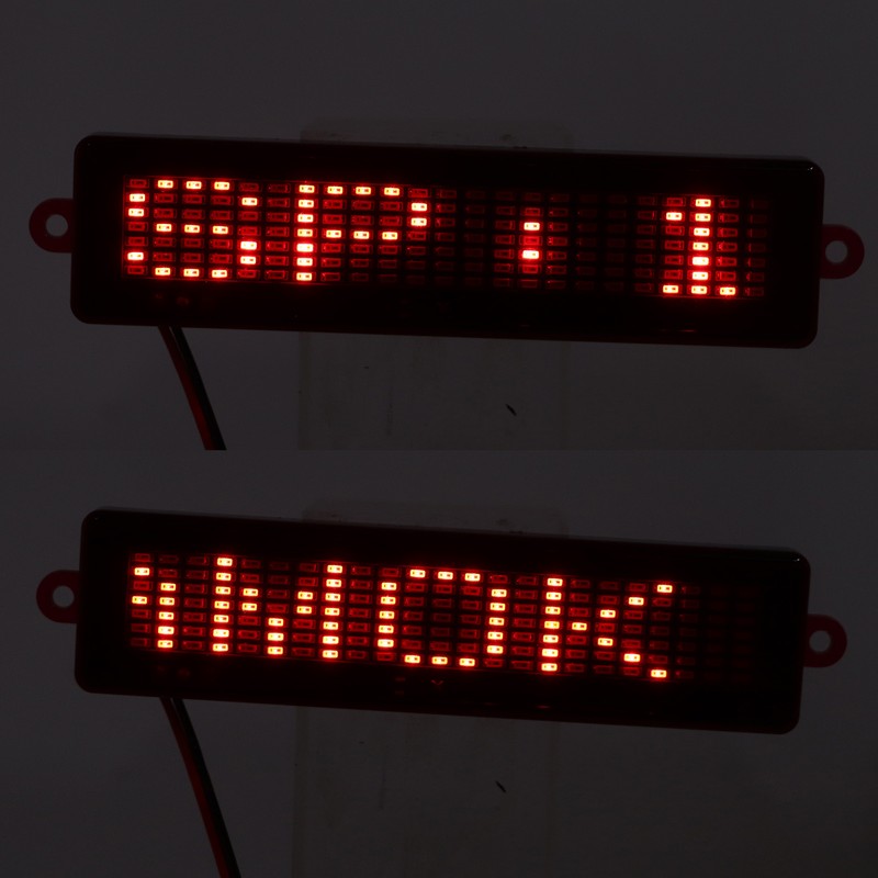 Rechargeable LED Name Tag Replacement for Universal Automobile Programmable Name