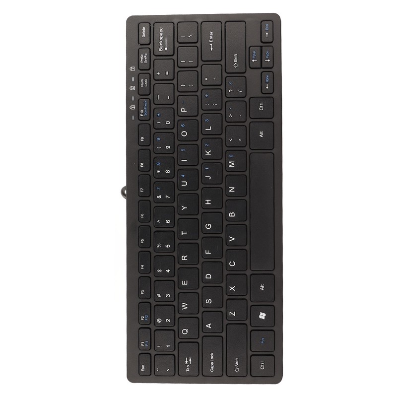 USB Wired Keyboard 78 Keys Ultra Thin Mini Portable Anti