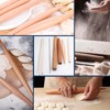 8 PCS Pasta Rolling Pins Set, Multiple Sizes Wood and