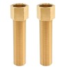 VIKKSAER Brass Extension Pipe Fitting, 1/2" Male X 1/2'' Female