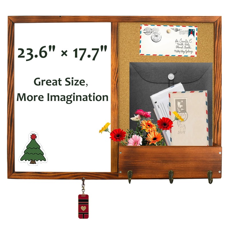 Dry Erase White Board and Cork Board, Magnetic Whiteboard &