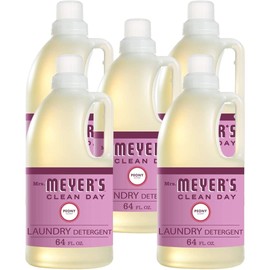 Undiluted Pure Castile Liquid Soap in Peony 18-in-1 All Natural Soap w/ Essential Oil Peony, All Purpose Castile Soap for Skincare, Hand Wash, Cleaning & More, 64 Fl OZ Bottle, 5 Bottles