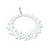 DARO DEKO Wooden Flower Wreath White Diameter 25 cm with