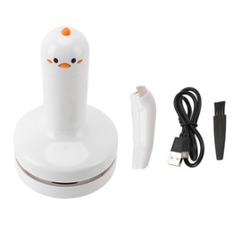 Portable Desktop Vacuum Cleaner Chick Shape Rechargeable Lovely Powerful Filtration System Handheld Table Dust Cleaner White