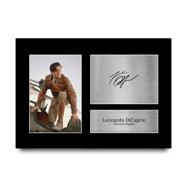 HWC Trading A4 Leonardo DiCaprio The Aviator Gifts Printed Signed