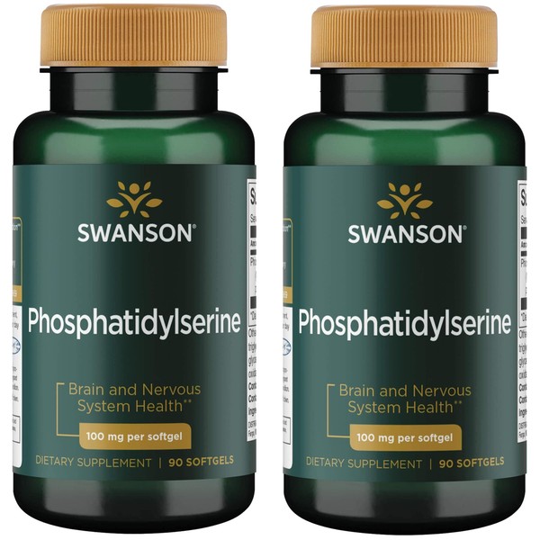 Swanson Phosphatidylserine 100 mg 90 Sgels 2 Pack