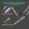 TEKERA Guitar Cable, 2-Pack 0.5M, Right Angle Balance 6.35mm TRS