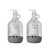 128 fl oz Glass & Resin Laundry Detergent Dispenser Set,