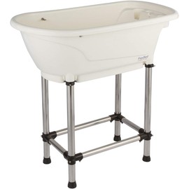 PawBest Dog Grooming Plastic Free Standing Bathtub for Small & Medium Sized Pets, for Indoor & Outdoor