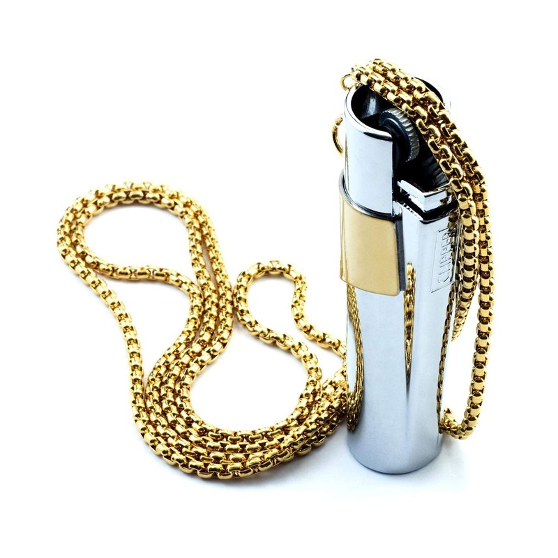 Kasher’s Cheech and Chong Metallic Lighter Necklace - Multipurpose Wearable
