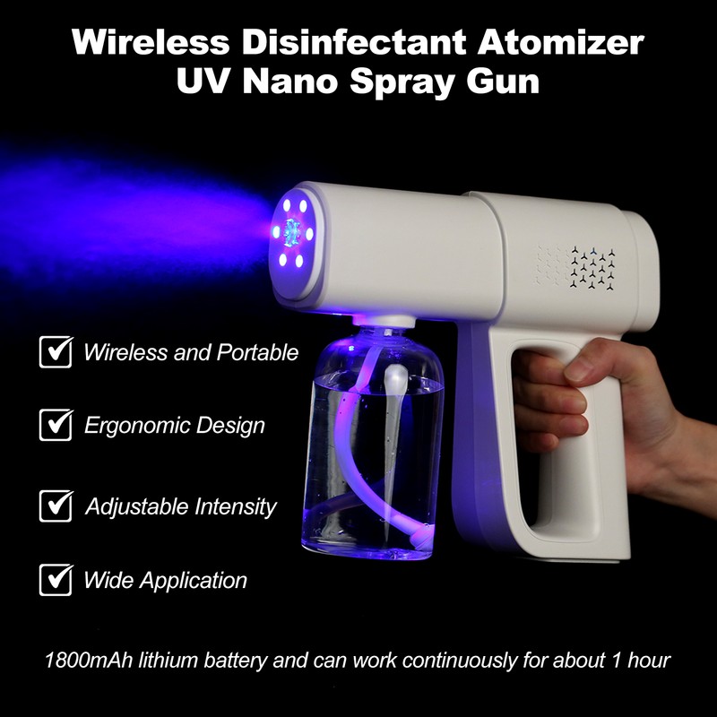 Portable Nano Atomizer, Electric Sprayer, Disinfectant Atomizer Bottle, Handheld Rechargeable