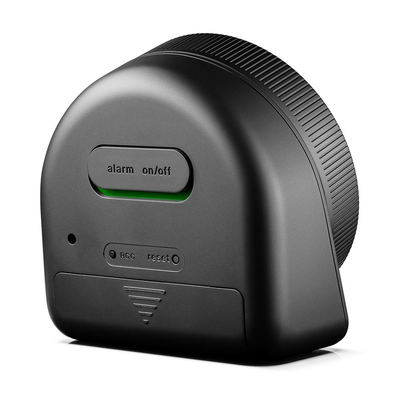 Braun Digital Alarm Clock with Snooze, Negative LCD Display, Rotating