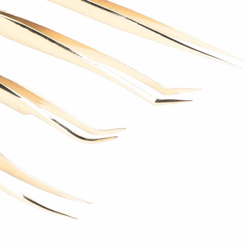Eyelash Extension Tweezers Set Professional Stainless Steel Durable Lash Tweezers