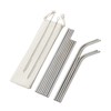Simplifi It Stainless Steel Straw Set with Nylon Cleaning Brushes