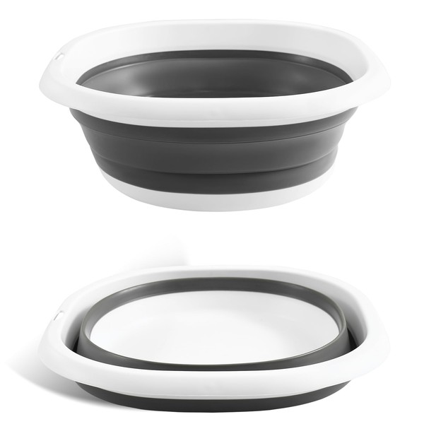 4UBonLife Foldable Sink, 5 L Portable Dish Tray, Multi-Purpose Portable