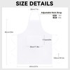2 Packs White Apron, Adjustable Cooking Aprons, Waterdrop Resistant Kitchen