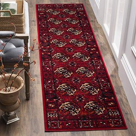 Safavieh Vintage Hamadan Collection VTH212A Oriental Traditional Persian Runner, 2'3" x 8' , Red / Multi
