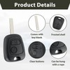 2 Button Car Key Shell Replacement for Peugeot 107 207