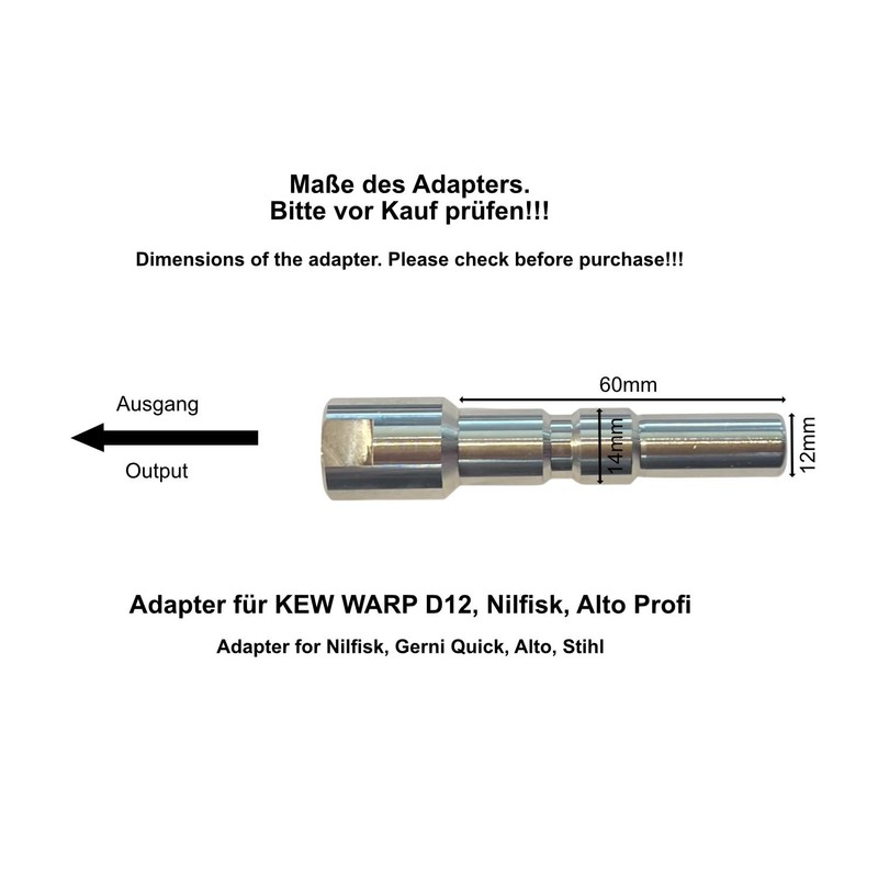 M&M Smartek Jet Pipe with Nozzle for WAP Nilfisk Alto