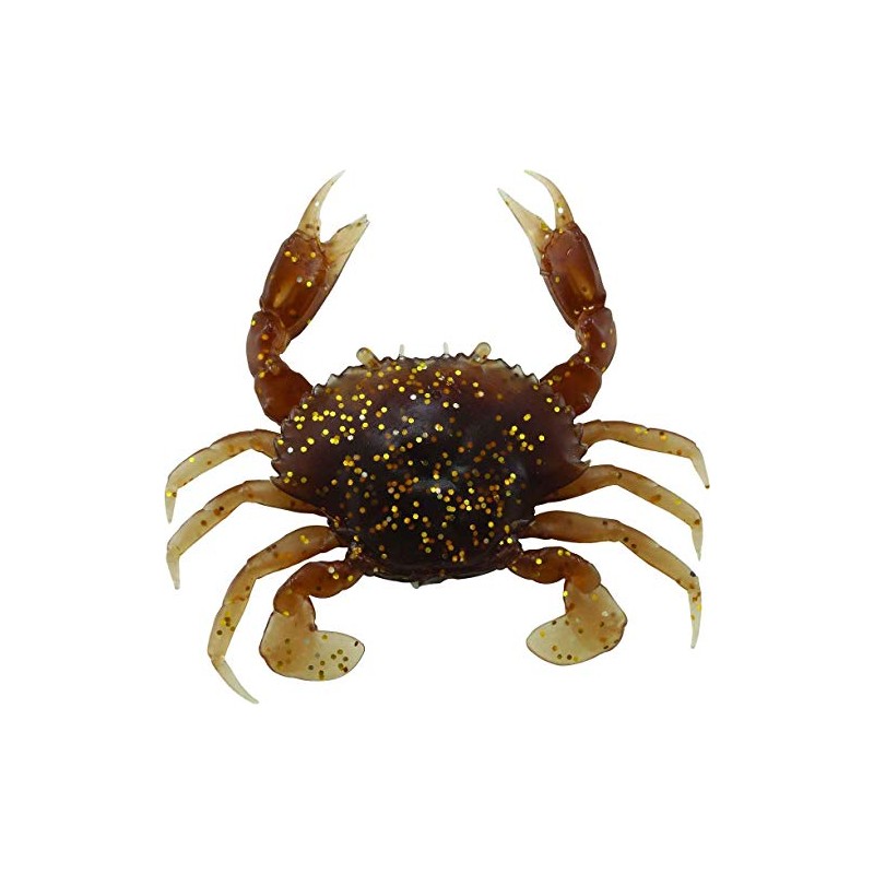 SAVAGE GEAR PVC 3D Crab 3 PULG (3 Piezas)-AG-Amber Glow