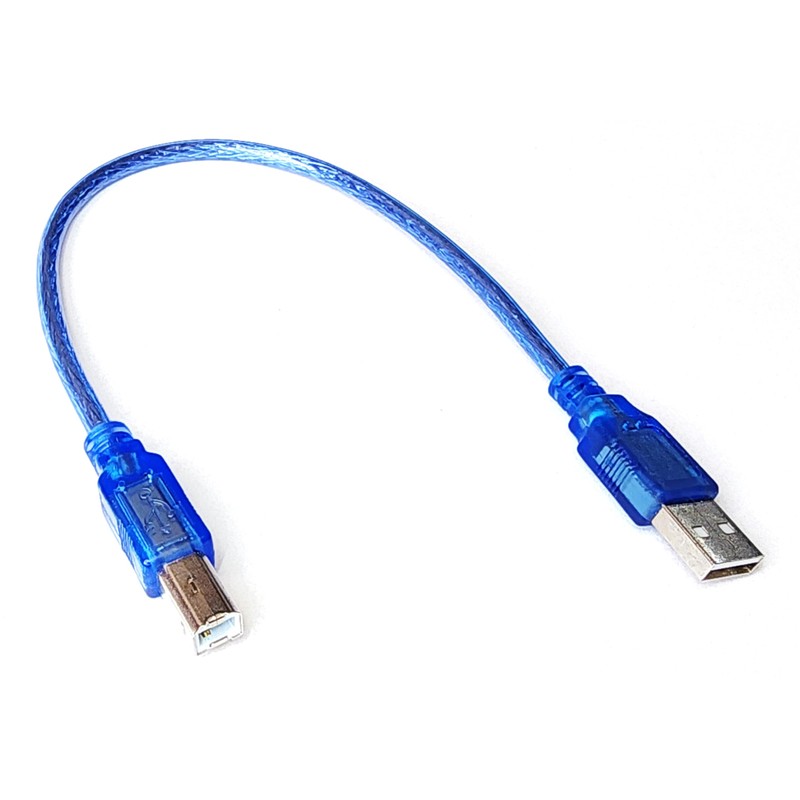 USB 2.0 A to B Data Transfer Cable, 30 cm
