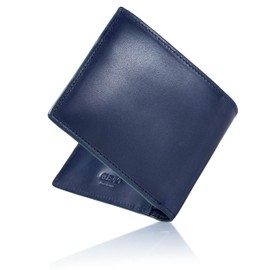 Gravio Tochigi Leather Bifold Wallet/Top-notch Wallet, Made by Artisans/Men's, Bifold Wallet, One Permegapixel Days, Bi-fold Wallet, navy