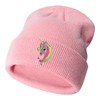 CHUANGLI Cute Embroidery Unicorn Kids Winter Beanie Hat Stretchy Knitted