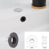 DEAKYNE 2 Pack Sink Overflow Ring Oil Rubbed Bronze Bathroom