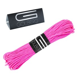 GOLBERG G 1.8mm Fluorescent Reflective 95lb Paracord – 20 Meters – Perfect for Guyline, Tent Rope, Camping, Hiking – (Reflective Neon Pink)