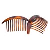 France Luxe Belle Interlocking Comb Pair - Tortoise