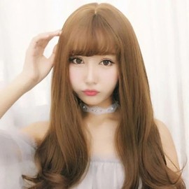 Wave long natural goddess hair pretty wig (net included) (KYR-W5A8A76) Shea-black net O / 웨이브롱 자연스러운 여신머리 예쁜가발 (망포함) (KYR-W5A8A76) 시아-블랙망O