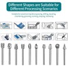 20Pcs Carving Bits Wood Engraving Router Bit with 1/8"(3mm) Shank,