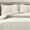 Lush Decor Comforter Farmhouse Stripe, Full/Queen, Neutral