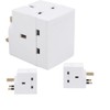 Mr. Gadget's Solutions® 3 Way Socket Multi Plug Fused Adapter