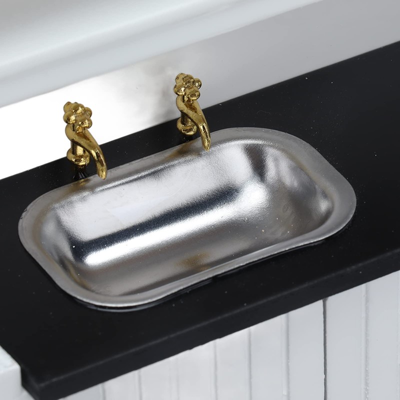 Dollhouse Kitchen Beautiful Work Miniature Model Cute Look Wooden Doll