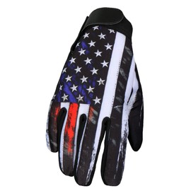 Hot Leathers GVM3002 Vintage American Flag Mechanics Glove - Large