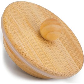 Does Not Apply Bamboo Lid for Chemex Coffee Makers 3/6/8/10 Cup, Innovative Design, Made of Nat