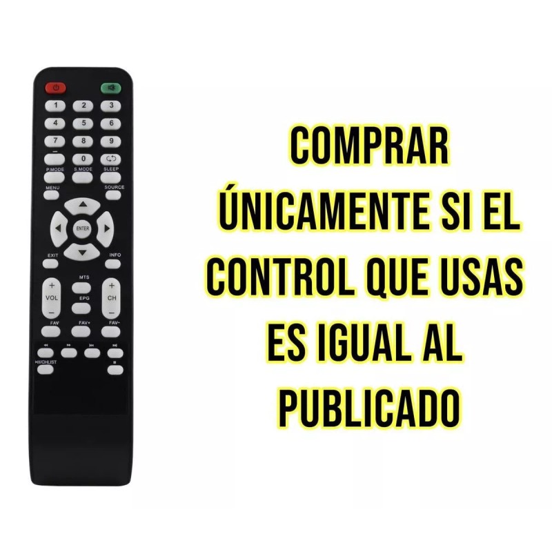 Control Remoto Compatible Con Spectra Pantalla