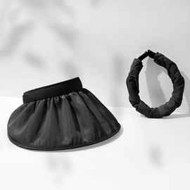 Women's UV protection round brimmed hat and hairband combined sun cap 1+1 / 여성용 자외선차단 돌돌이 챙모자 헤어밴드 겸용 썬캡 1+1