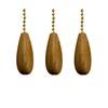 Decorative Wooden Ceiling Fan Pull with Beaded Chain-Light wood-FA111-3Pack