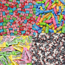 Bulk Assorted Taffy Candy Individually Wrapped - 2 lb Chewy Candy Variety Pack For Pinara Fillers, Candy Favors, School Snacks & Office Treats Candy Mix