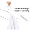 TOPIA HANGER Metal Hangers 30 Pack, Non Slip Clothes Hangers