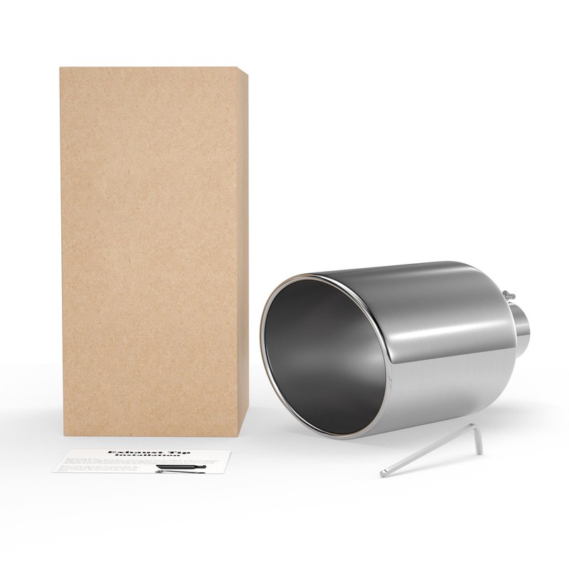 Richeer 4” Inlet Exhaust Tip, 10” Outlet 18” Long Stainless