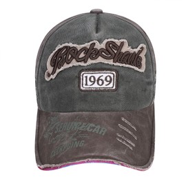 IBLUELOVER Men Women Distressed Baseball Cap Embroidered Washed Cotton Baseball Hat Vintage Snapback Trucker Cap Adjustable Dad Hat for Outdoor Sports Running Hiking 55-60cmcm Brown