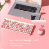 AniviaPink Pink 2.4G 86-keys Wireless Keyboard & Mouse Combo For
