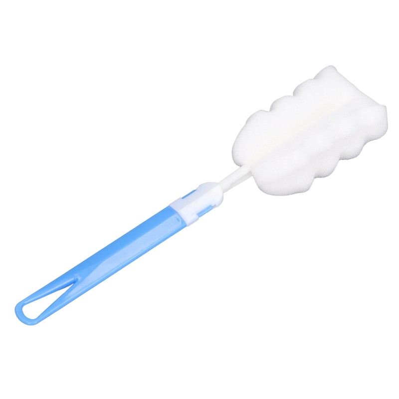 50pcs Bottle Sponge Brush Long Handle Cup Cleaning Sponge Brush
