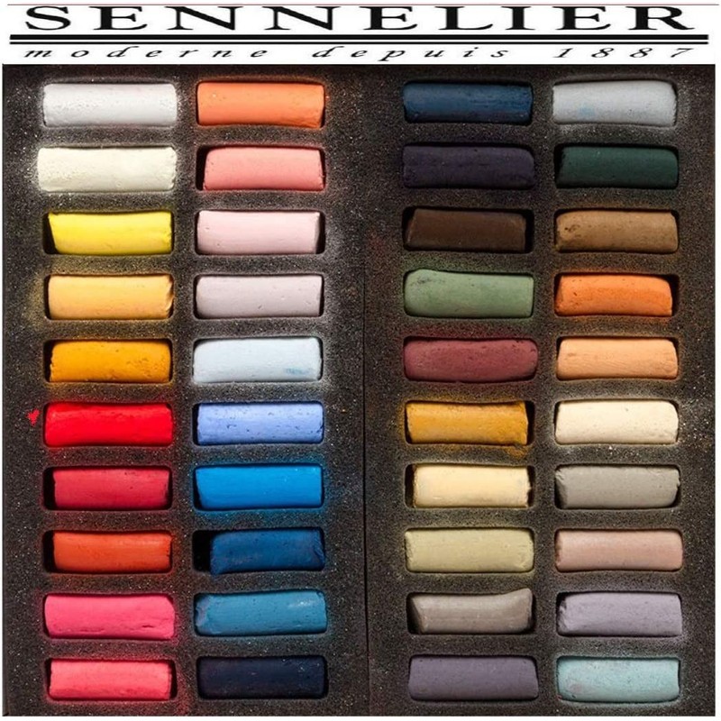 Sennelier 40pcs Soft Pastel Portrait and 1 Postcard